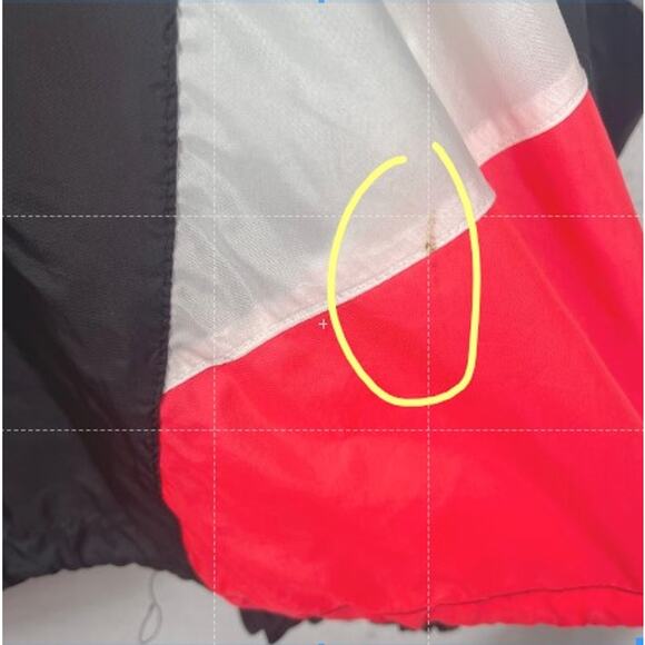 Vintage‎ 90s Nike Multi Color Windbreaker Jacket Packable Hood Black Blue Pink - Picture 8 of 9